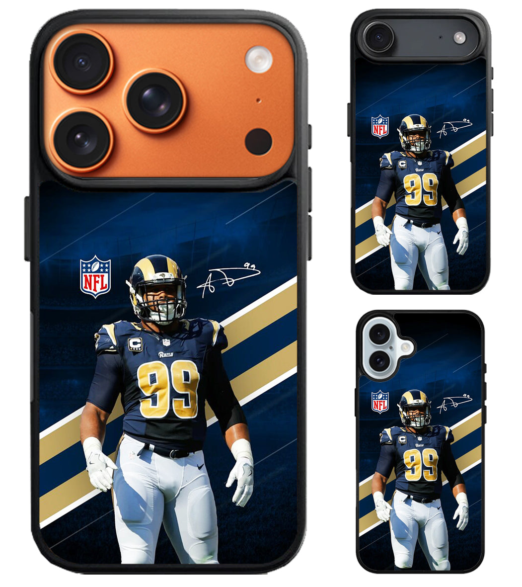 Aaron donald NFL Rams iPhone Air | iPhone 17 | 17 Pro | 17 Pro Max Case