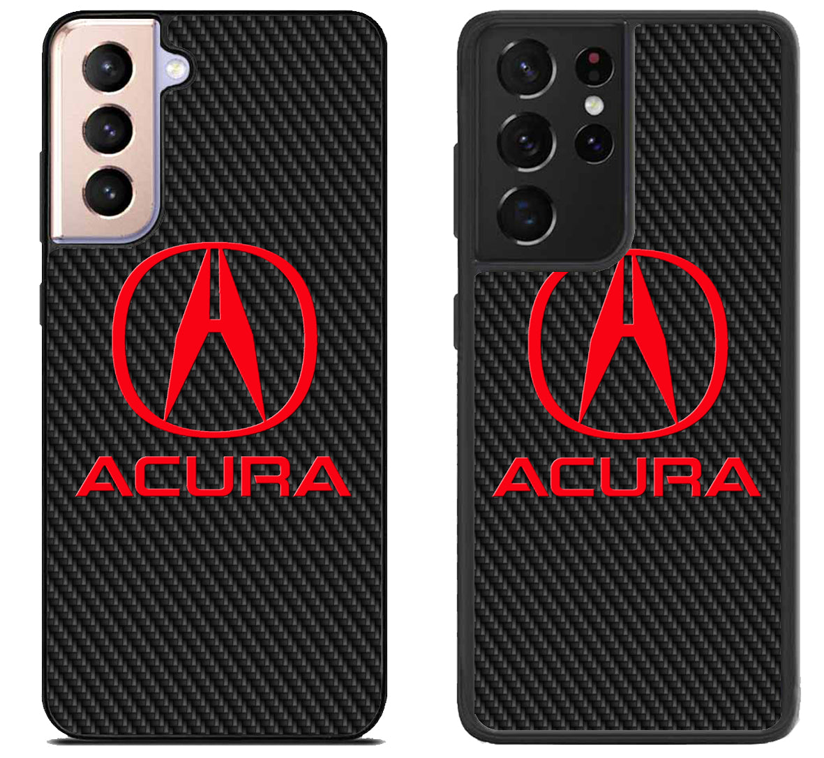 Acura Red Black Carbon Samsung Galaxy S21 | S21 FE | S21+ | S21 Ultra Case