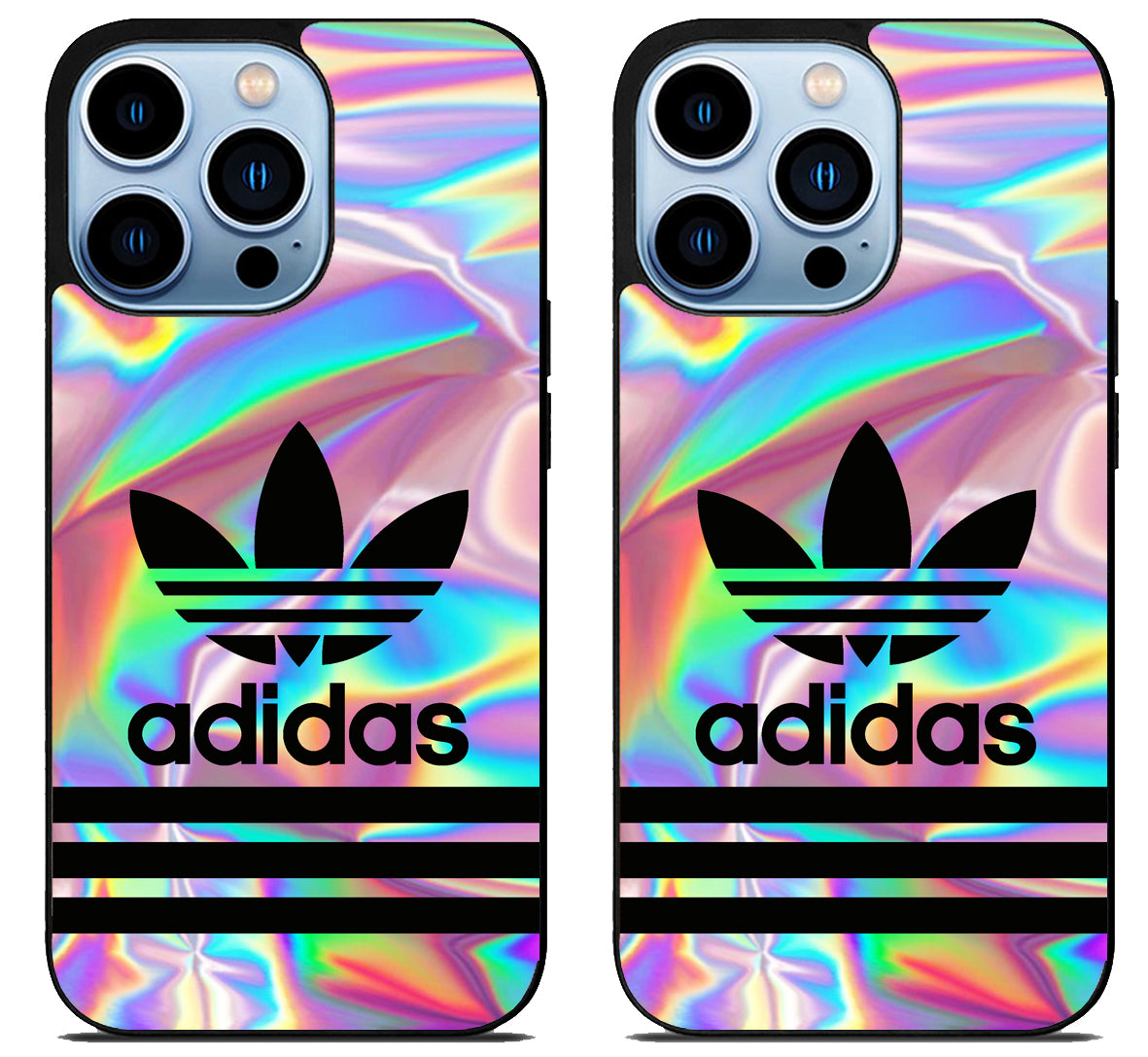 Adidas Black Holographic iPhone 15 Pro | iPhone 15 Pro Max Case