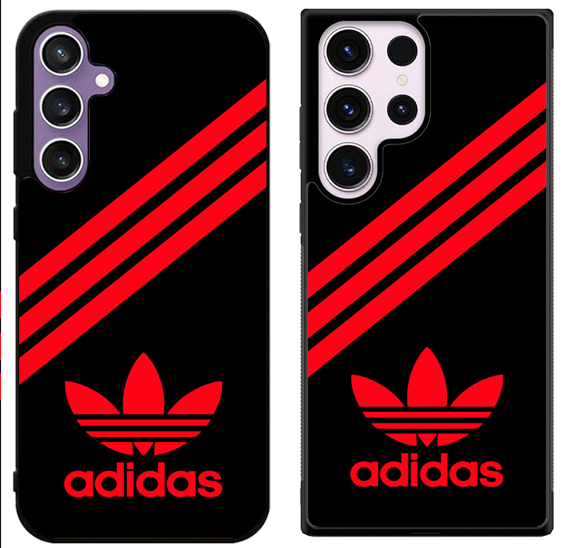 Adidas Black Red Samsung Galaxy S24 | S24+ | S24 Ultra Case