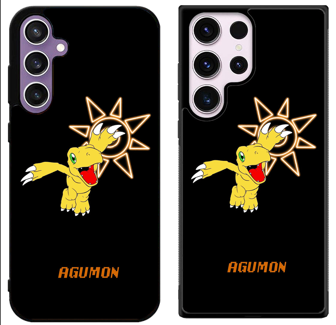 Agumon Digimon Black Samsung Galaxy S24 | S24+ | S24 Ultra Case