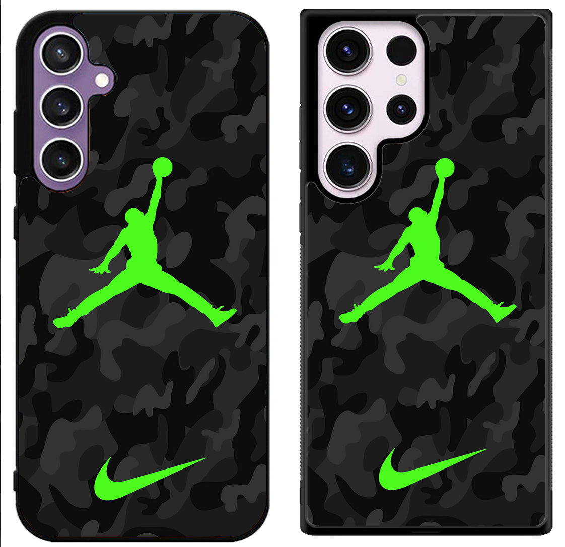Air Jordan Green Camo Samsung Galaxy S24 | S24+ | S24 Ultra Case