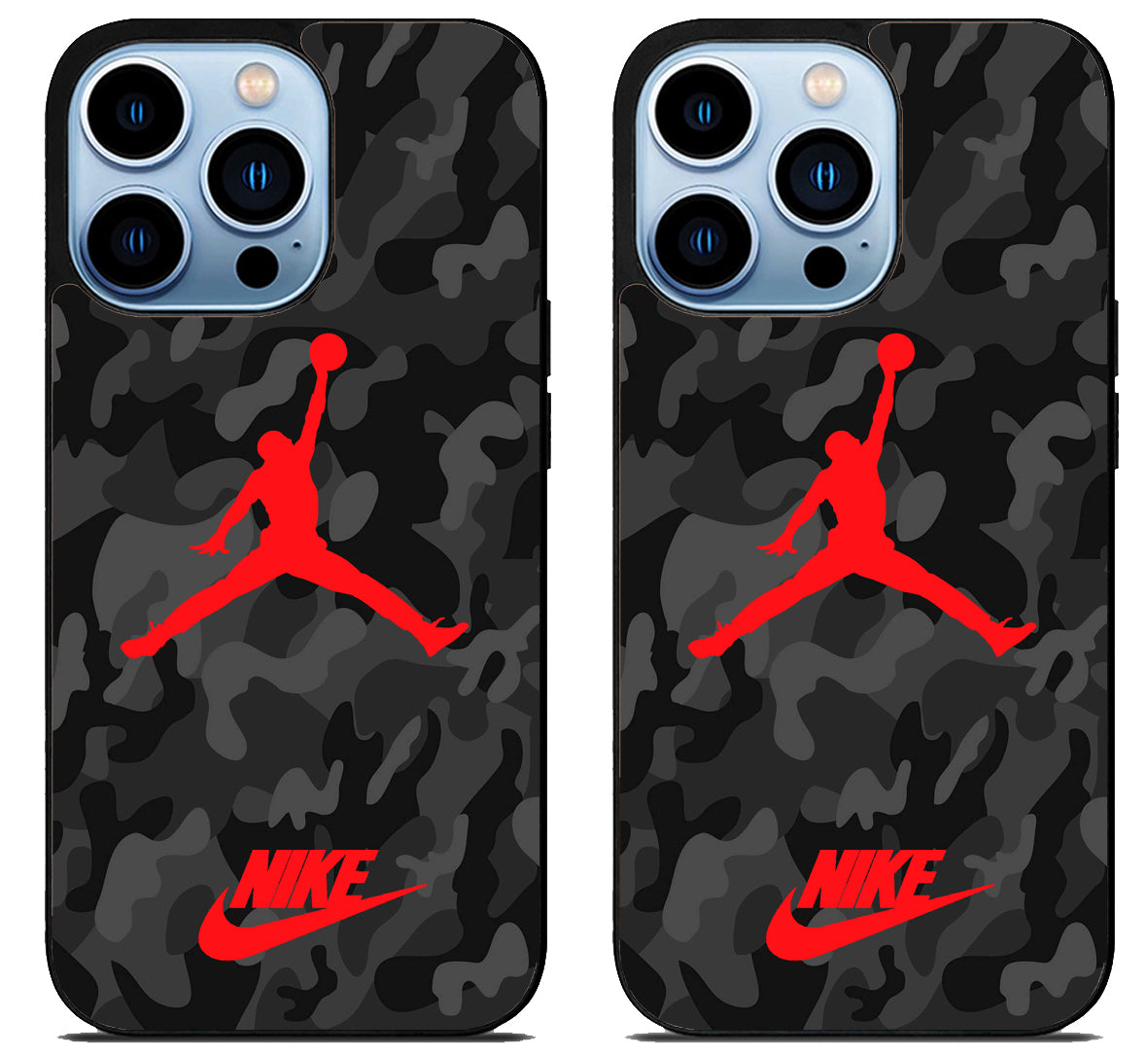 Air Jordan Nike Red Camo iPhone 15 Pro | iPhone 15 Pro Max Case