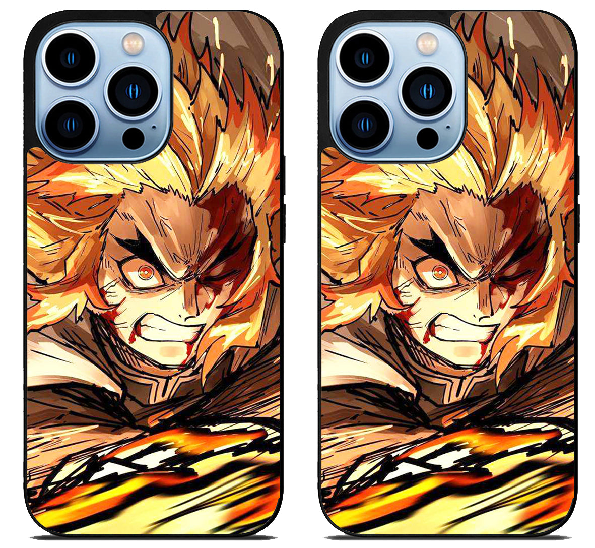 Akaza Demon Slayer Face iPhone 15 Pro | iPhone 15 Pro Max Case