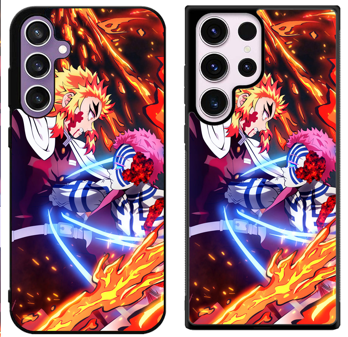 Akaza Vs Rengoku Demon Slayer Samsung Galaxy S24 | S24+ | S24 Ultra Case