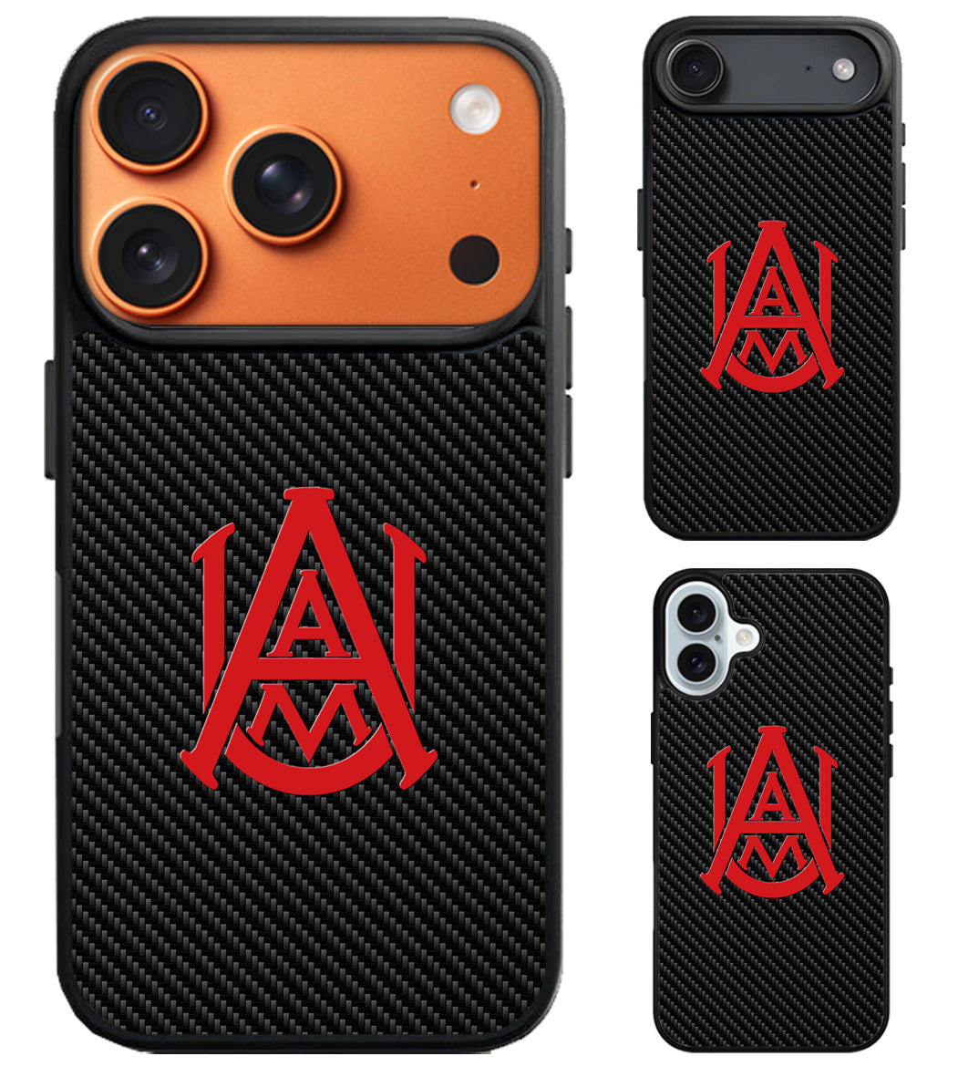 Alabama A&M Bulldogs Carbon iPhone Air | iPhone 17 | 17 Pro | 17 Pro Max Case