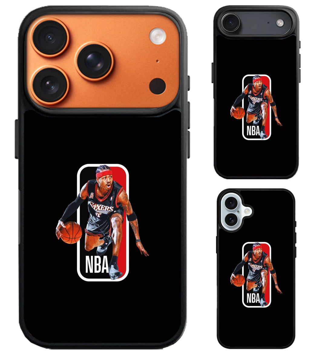 Allen Iverson Sixers NBA iPhone Air | iPhone 17 | 17 Pro | 17 Pro Max Case