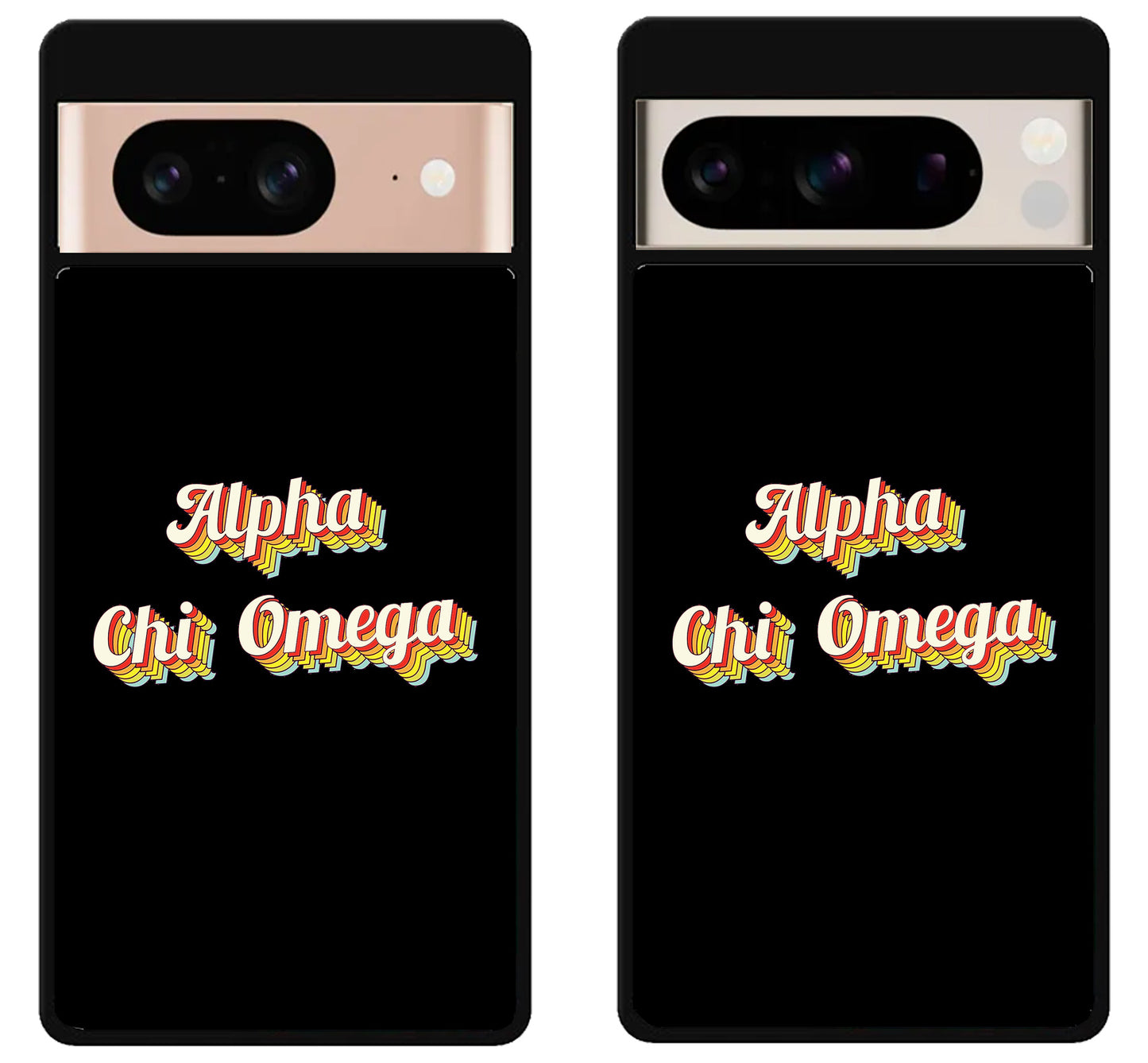 Alpha Chi Omega Black Google Pixel 8 | 8 Pro Case