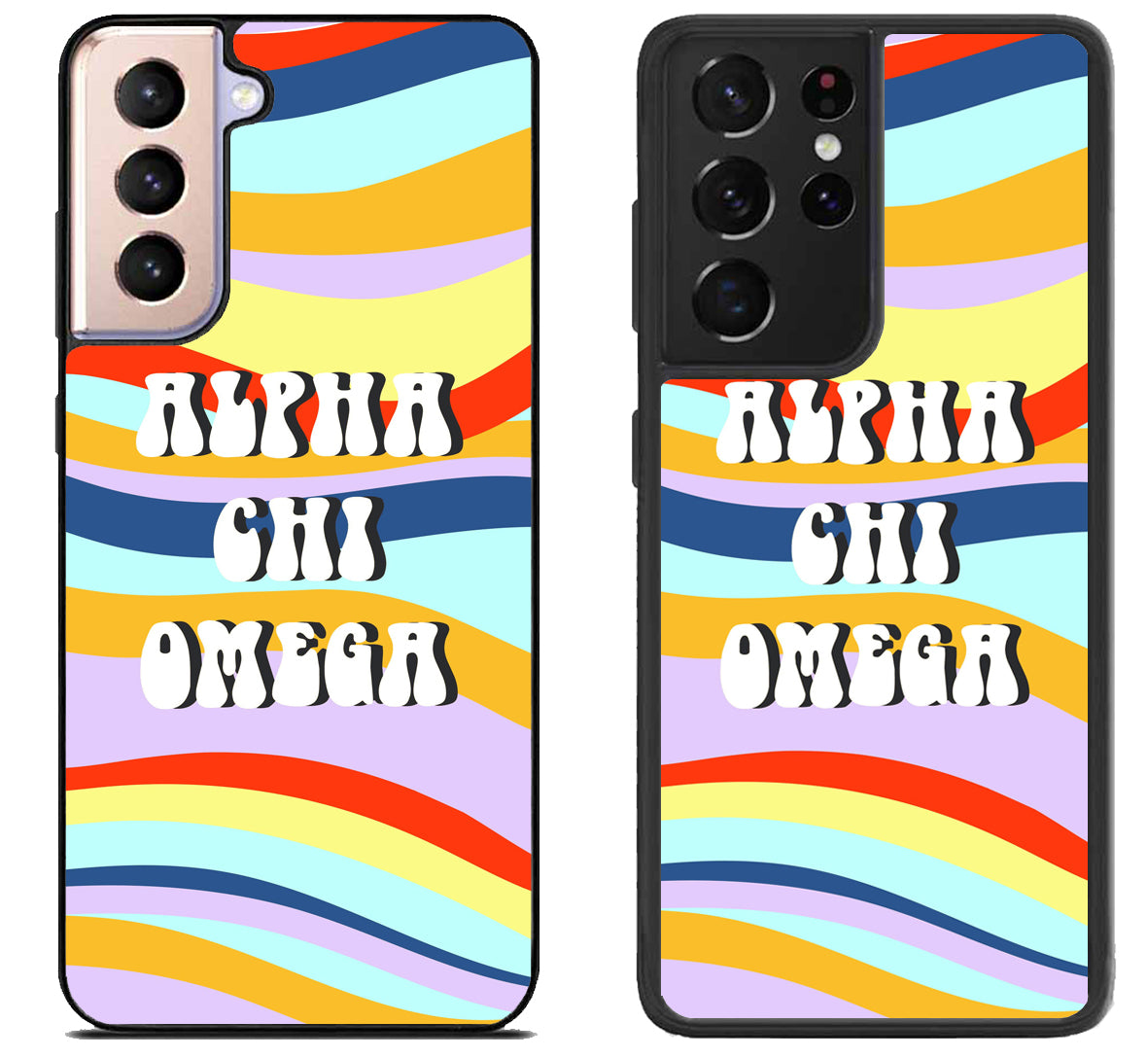 Alpha Chi Omega Colorfull Samsung Galaxy S21 | S21 FE | S21+ | S21 Ultra Case