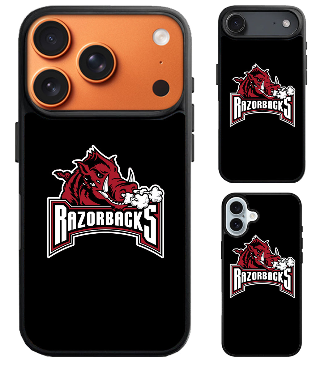 Arkansas Razorbacks Black iPhone Air | iPhone 17 | 17 Pro | 17 Pro Max Case
