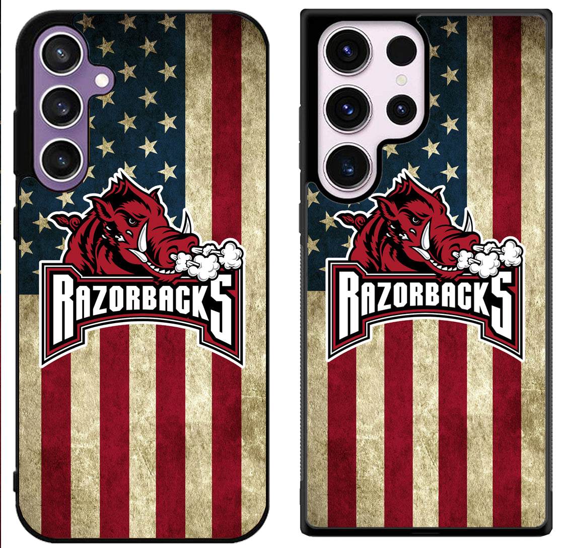 Arkansas Razorbacks Flag Samsung Galaxy S24 | S24+ | S24 Ultra Case