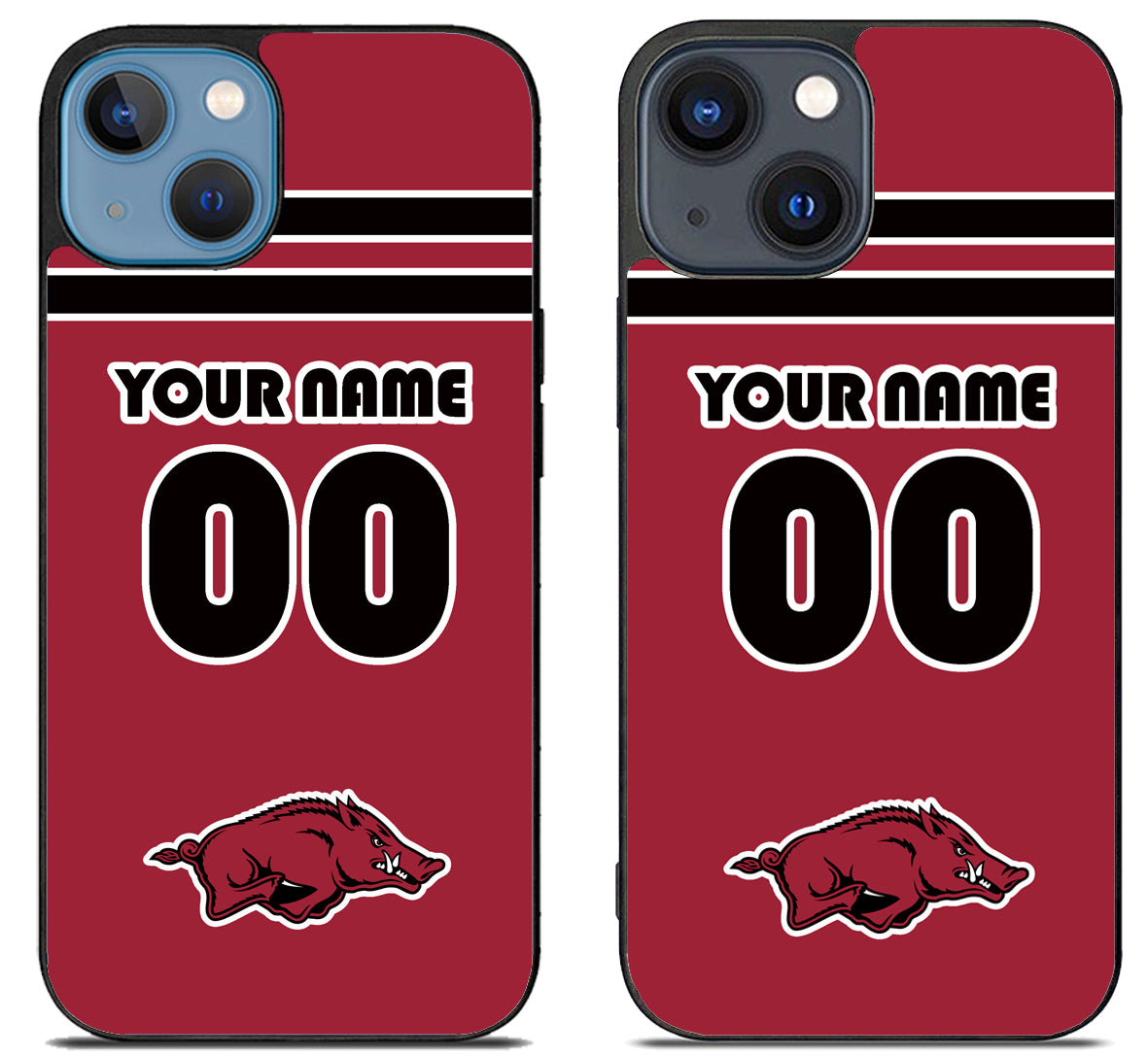 Custom Personalized Arkansas Razorbacks iPhone 15 | iPhone 15 Plus Case