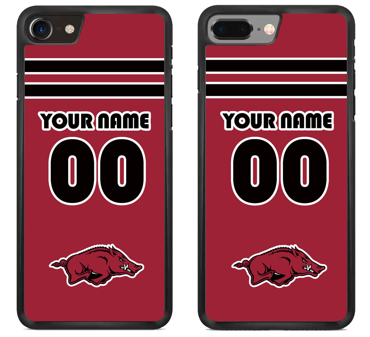Custom Personalized Arkansas Razorbacks iPhone 8 | 8 Plus Case