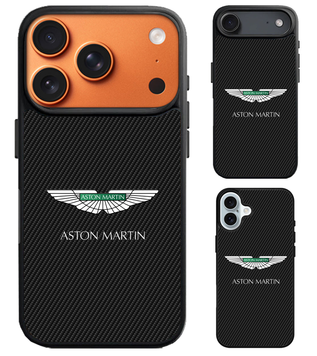 Aston Martin Black Carbon iPhone Air | iPhone 17 | 17 Pro | 17 Pro Max Case