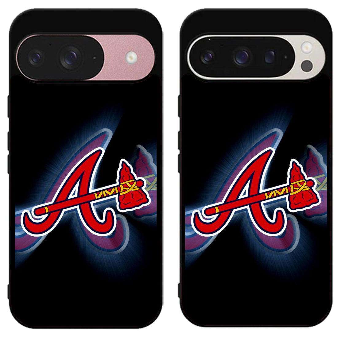 Atlanta Braves Black Google Pixel 9 | 9 Pro | 9 Pro XL Case