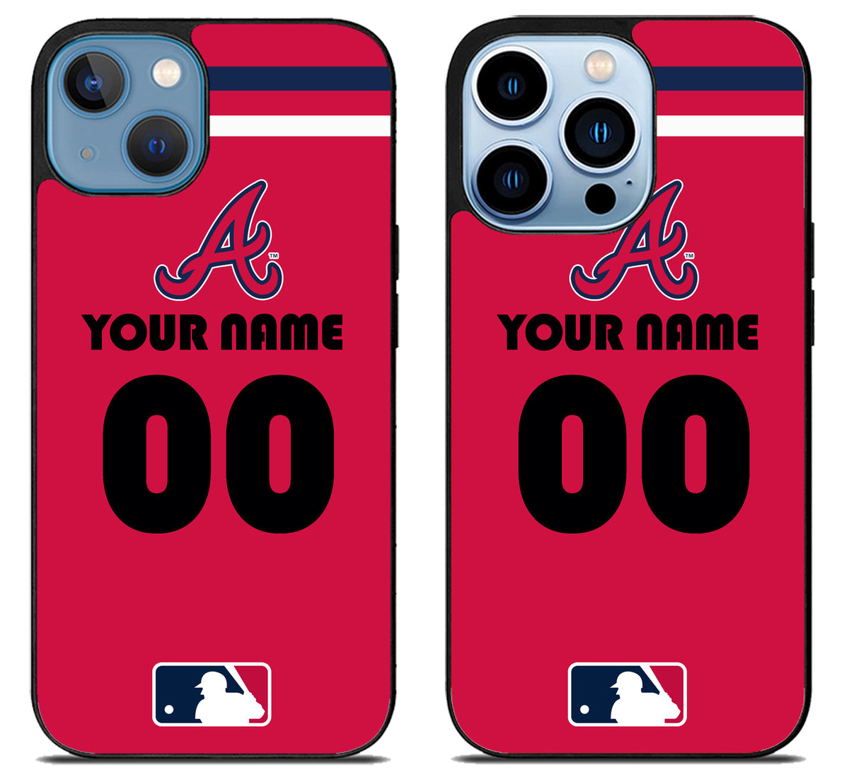 Custom Personalized Atlanta Braves MLB iPhone 13 | 13 Mini | 13 Pro | 13 Pro Max Case