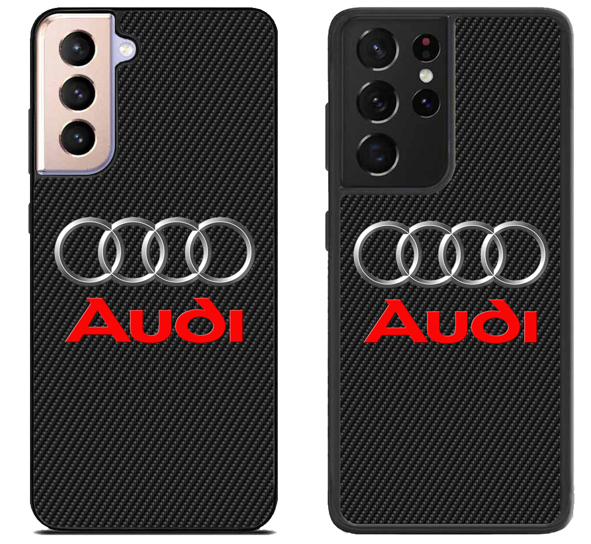 Audi Black Carbon Samsung Galaxy S21 | S21 FE | S21+ | S21 Ultra Case