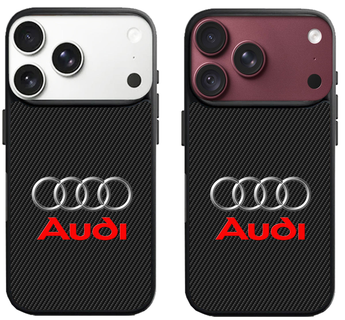 Audi Logo Black Carbon iPhone 18 Pro | 18 Pro Max Case
