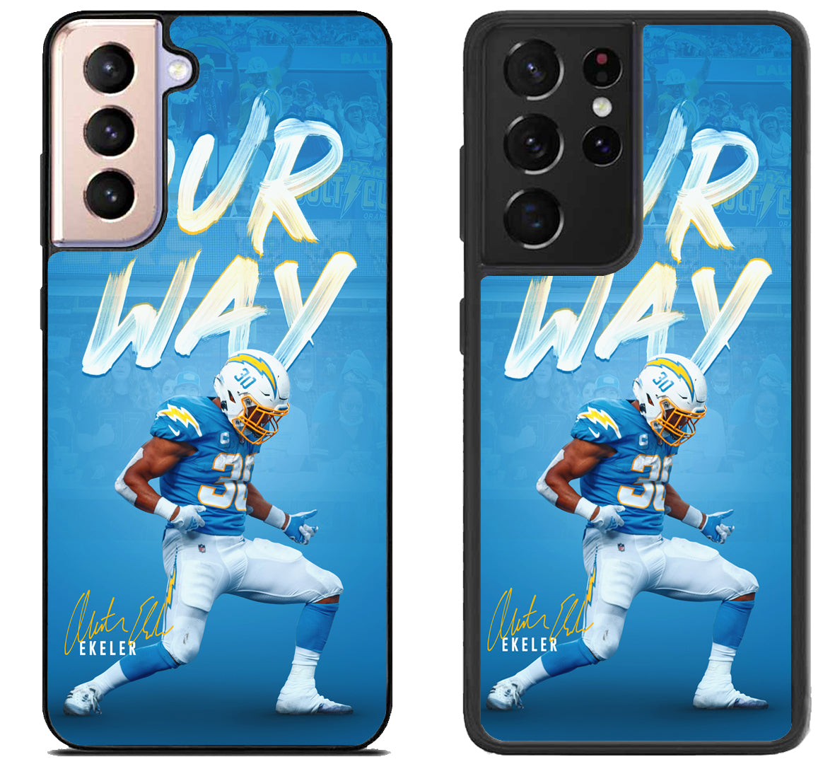Austin Ekeler Los Angeles Chargers Samsung Galaxy S21 | S21 FE | S21+ | S21 Ultra Case