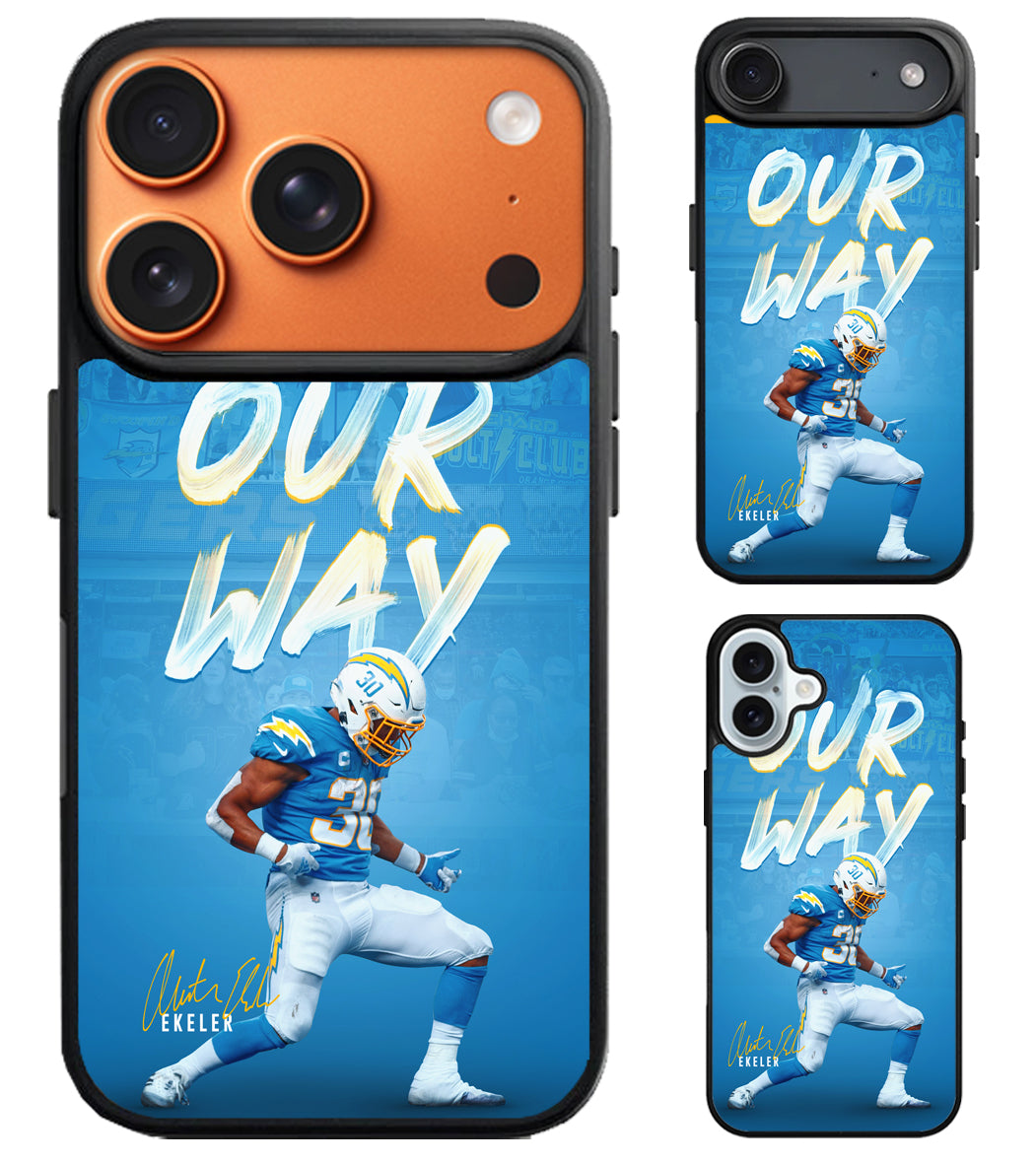 Austin Ekeler Los Angeles Chargers iPhone Air | iPhone 17 | 17 Pro | 17 Pro Max Case