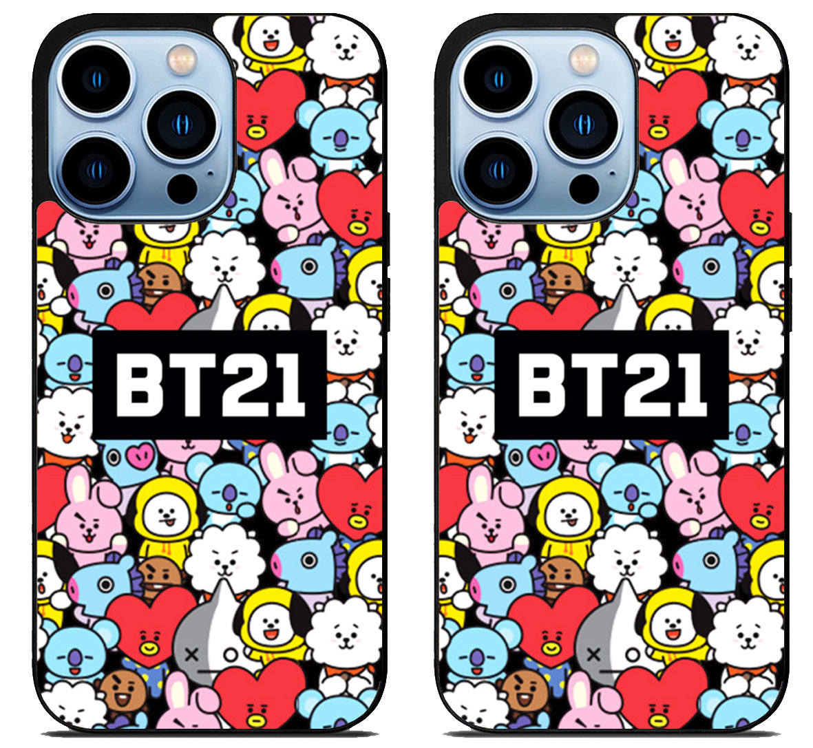 BTS BT21 Character iPhone 15 Pro | iPhone 15 Pro Max Case