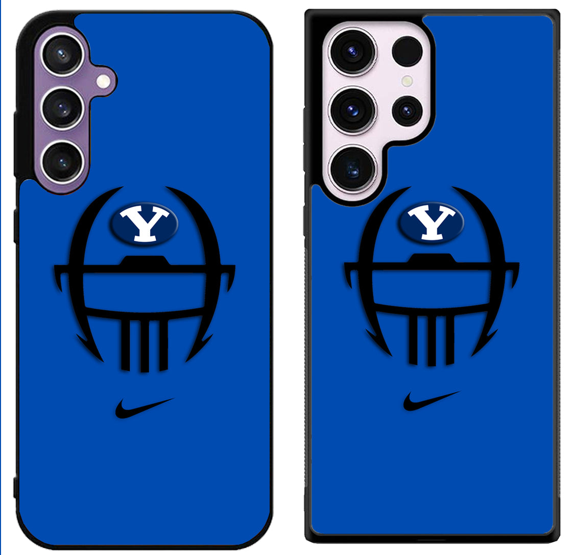 BYU Cougars Cover Logo Samsung Galaxy S24 | S24+ | S24 Ultra Case