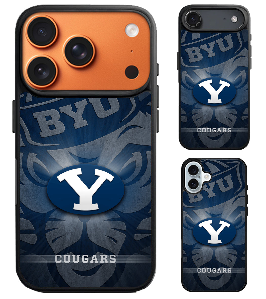 BYU Cougars Wallpaper Mascot iPhone Air | iPhone 17 | 17 Pro | 17 Pro Max Case