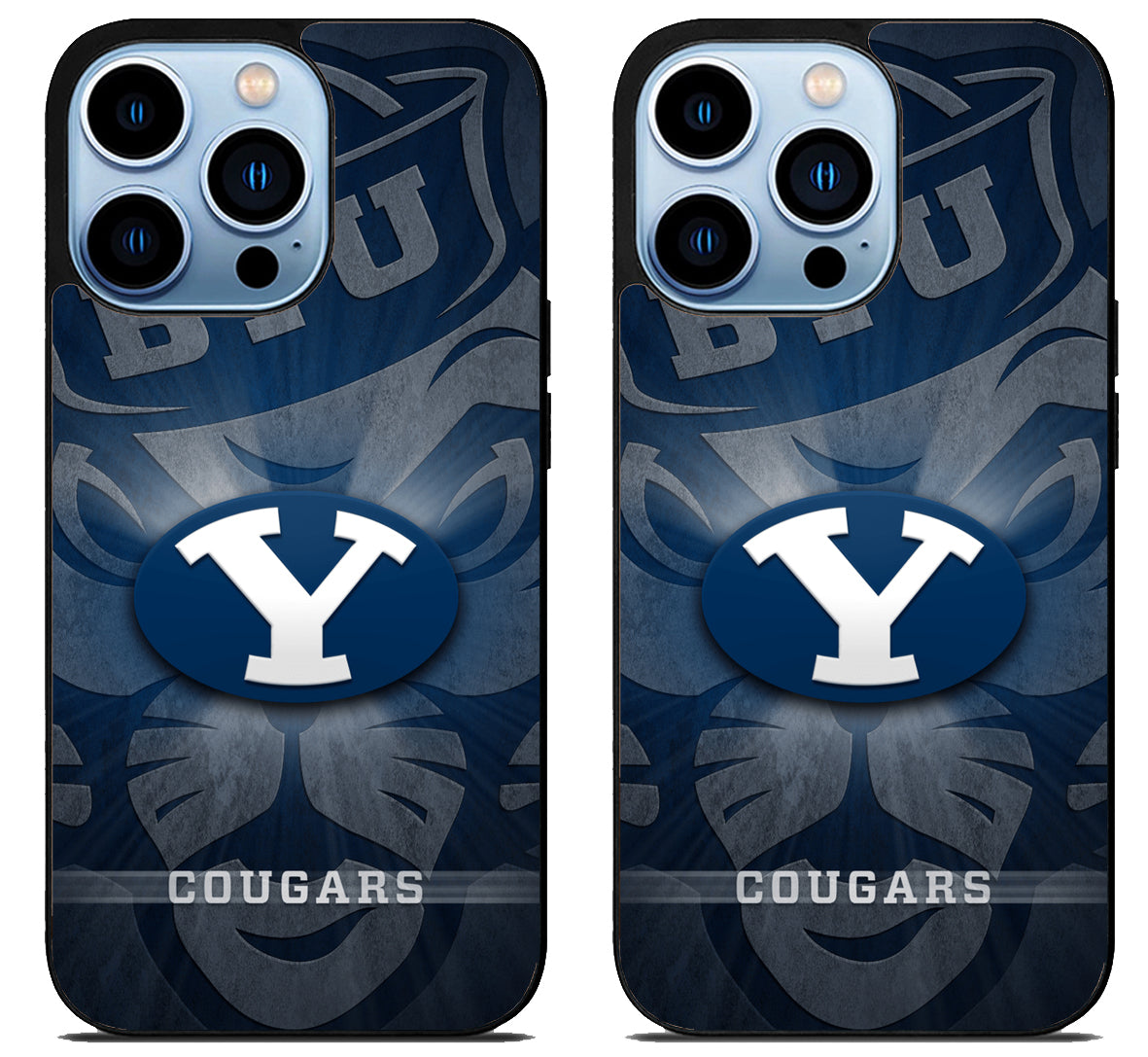 BYU Cougars Wallpaper Mascot iPhone 15 Pro | iPhone 15 Pro Max Case