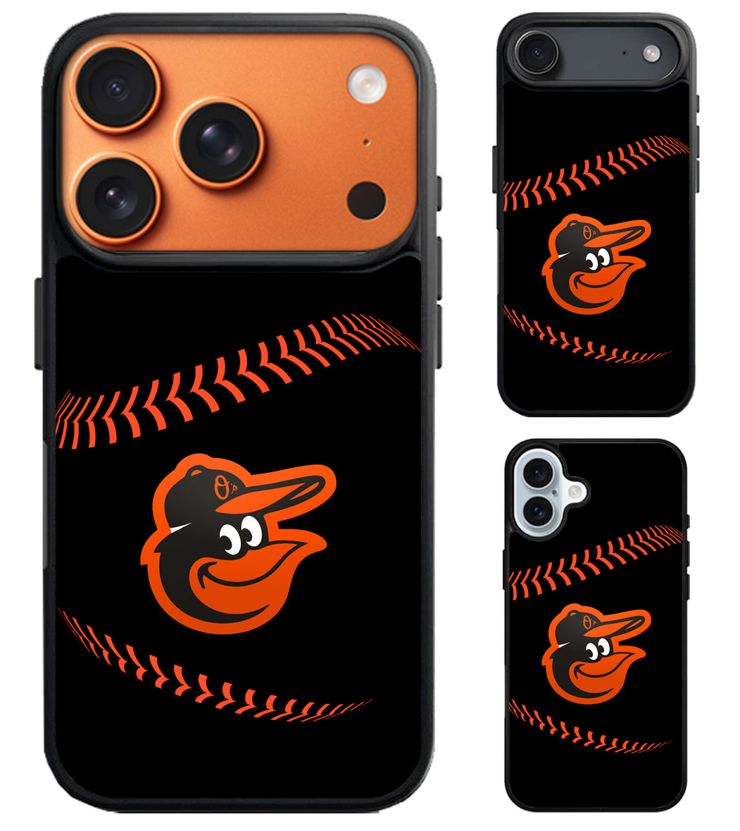 Baltimore Orioles Logo Baseball iPhone Air | iPhone 17 | 17 Pro | 17 Pro Max Case