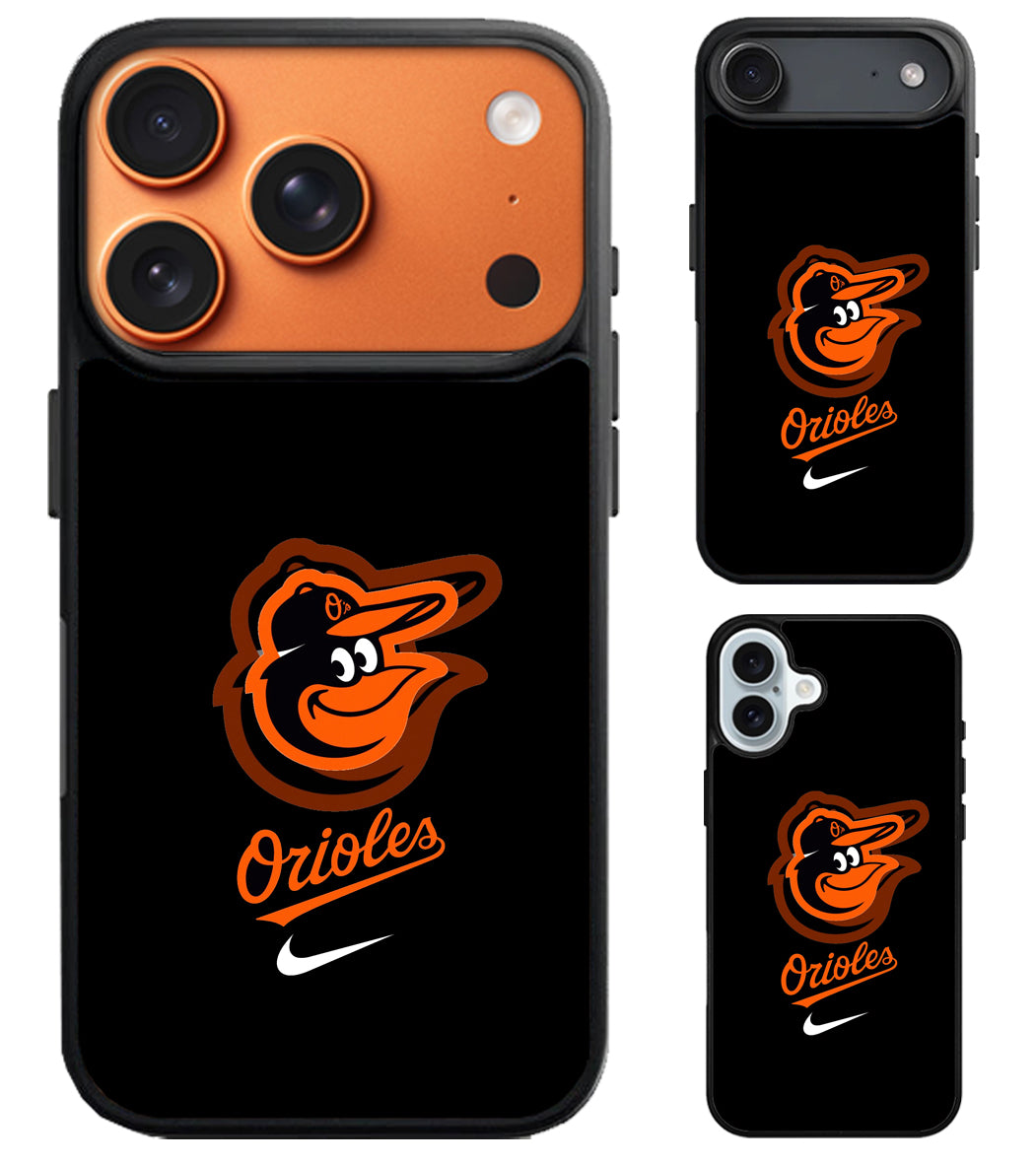 Baltimore Orioles Logo Black iPhone Air | iPhone 17 | 17 Pro | 17 Pro Max Case