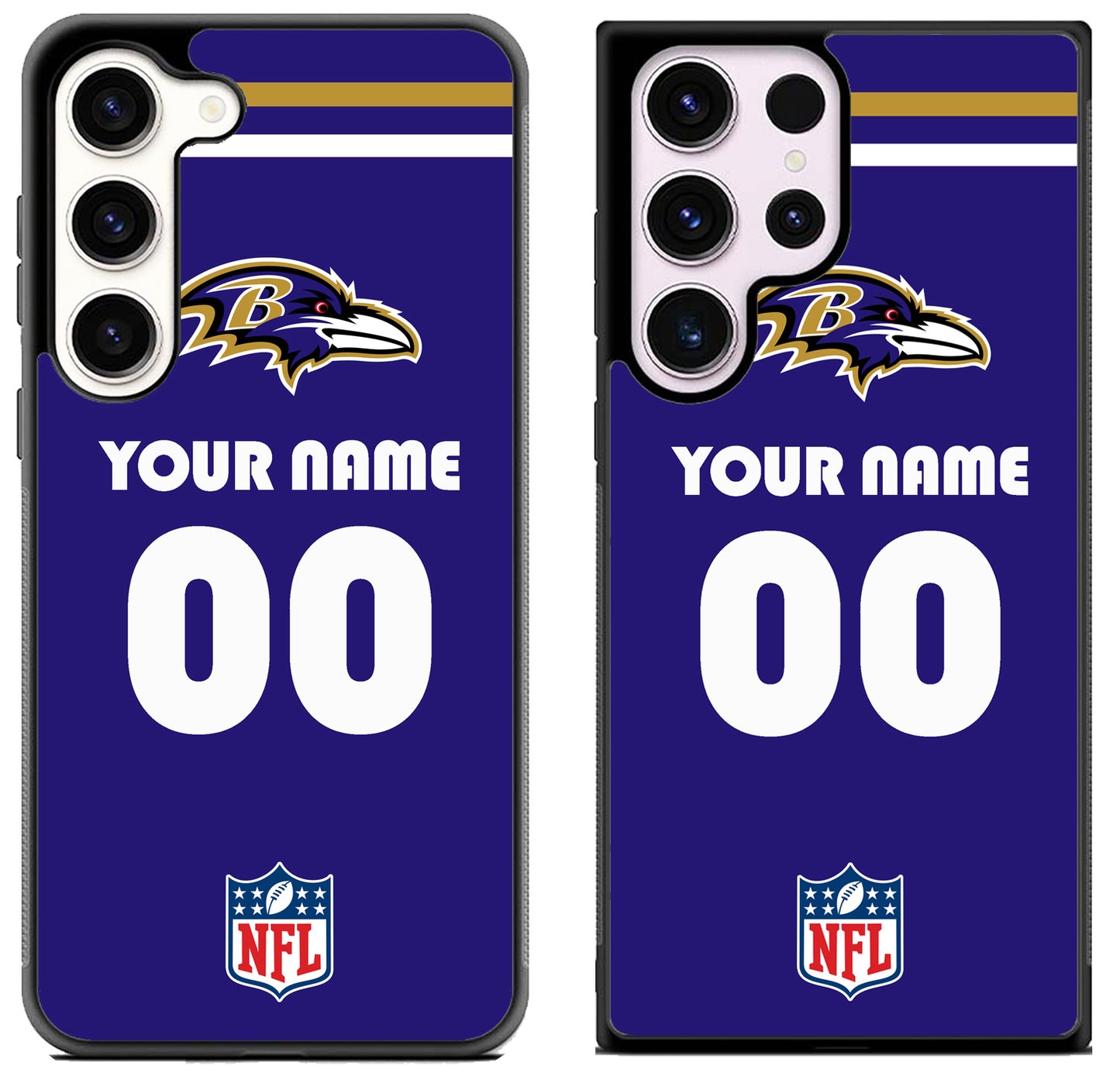 Custom Personalized Baltimore Ravens NFL Samsung Galaxy S23 | S23+ | S23 Ultra Case