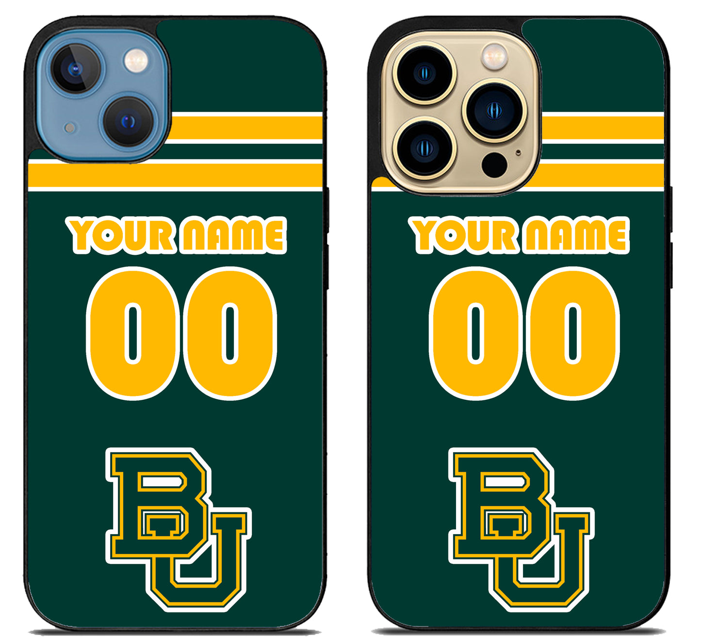Custom Personalized Baylor Bears iPhone 14 | 14 Plus | 14 Pro | 14 Pro Max Case