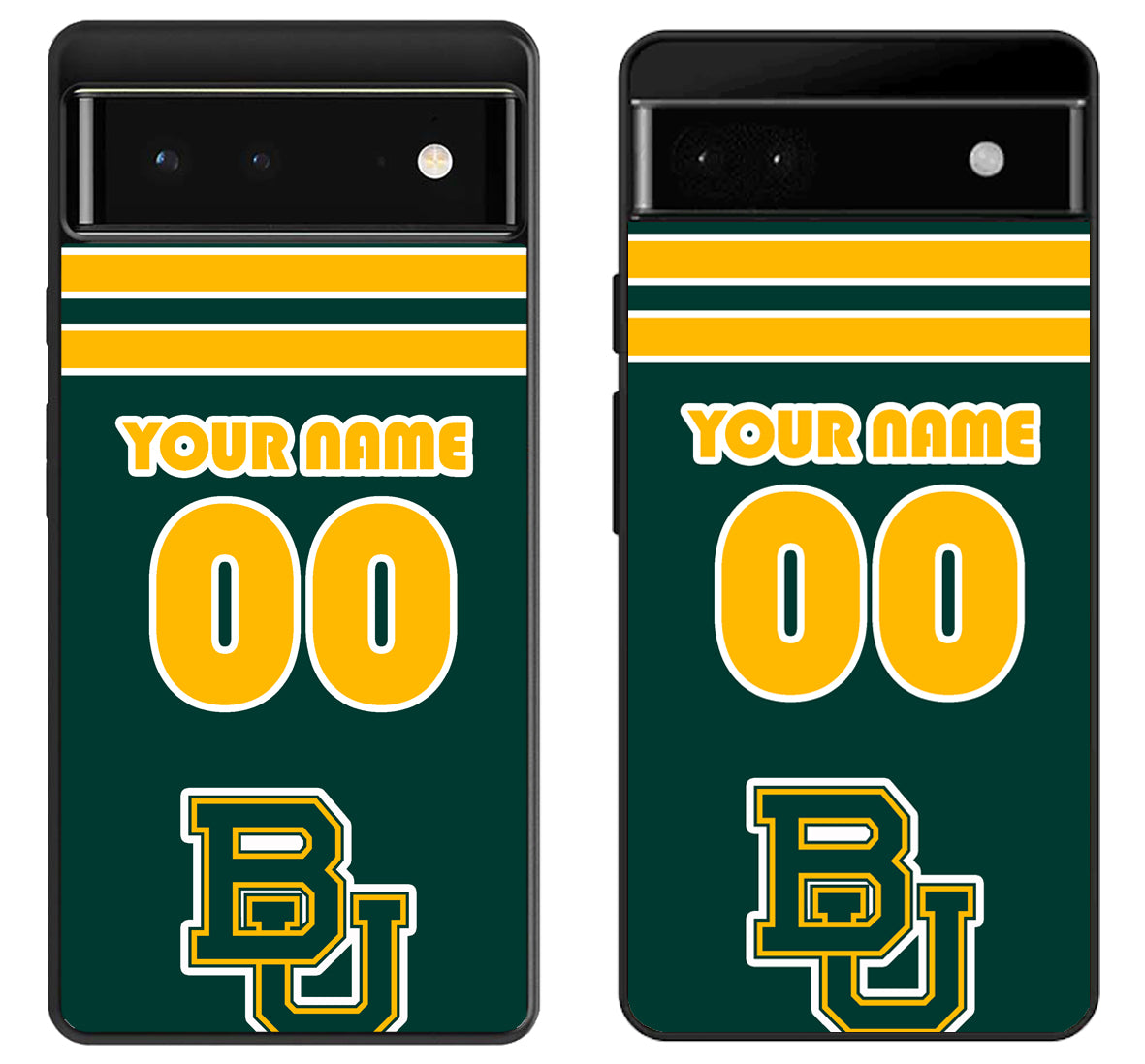 Custom Personalized Baylor Bears Google Pixel 6 | 6A | 6 Pro Case