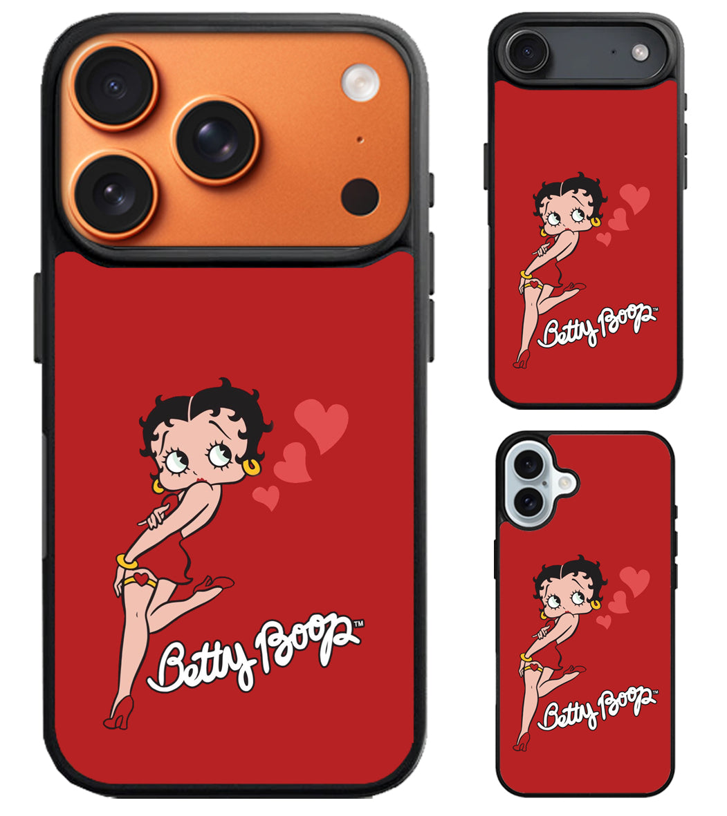 Betty Boop Love iPhone Air | iPhone 17 | 17 Pro | 17 Pro Max Case