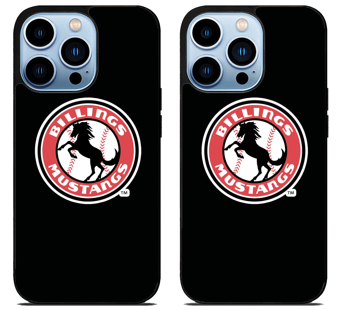 Billings Mustangs Logo iPhone 15 Pro | iPhone 15 Pro Max Case