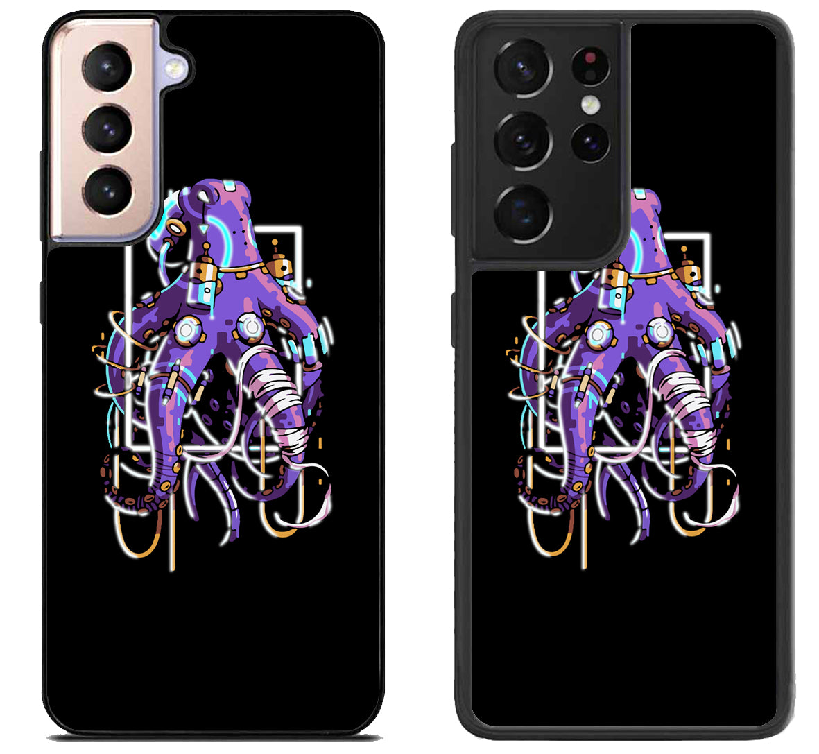 Black Octopus Samsung Galaxy S21 | S21 FE | S21+ | S21 Ultra Case