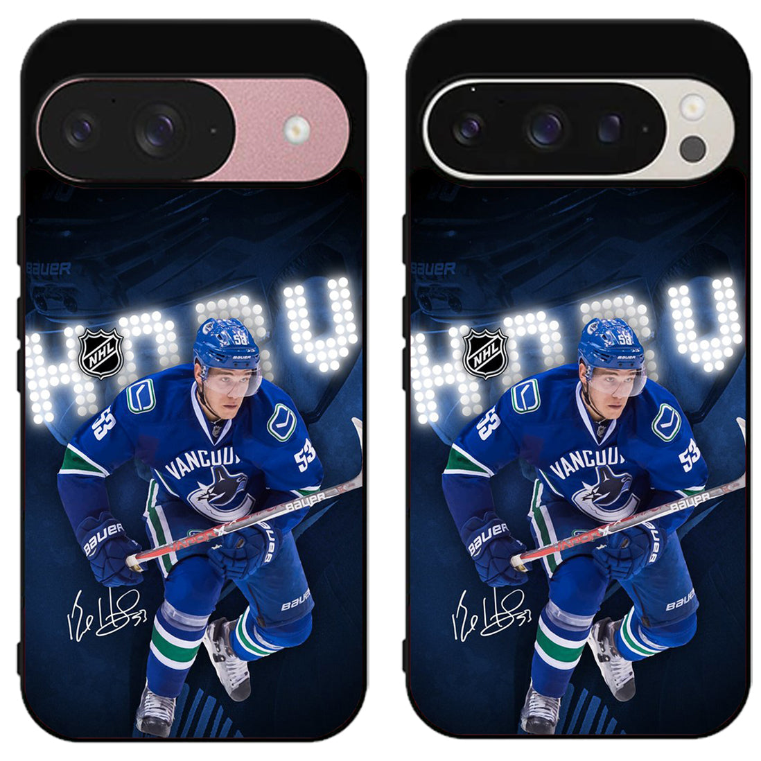 Bo Horvat Vancouver Canucks Signature Google Pixel 9 | 9 Pro | 9 Pro XL Case