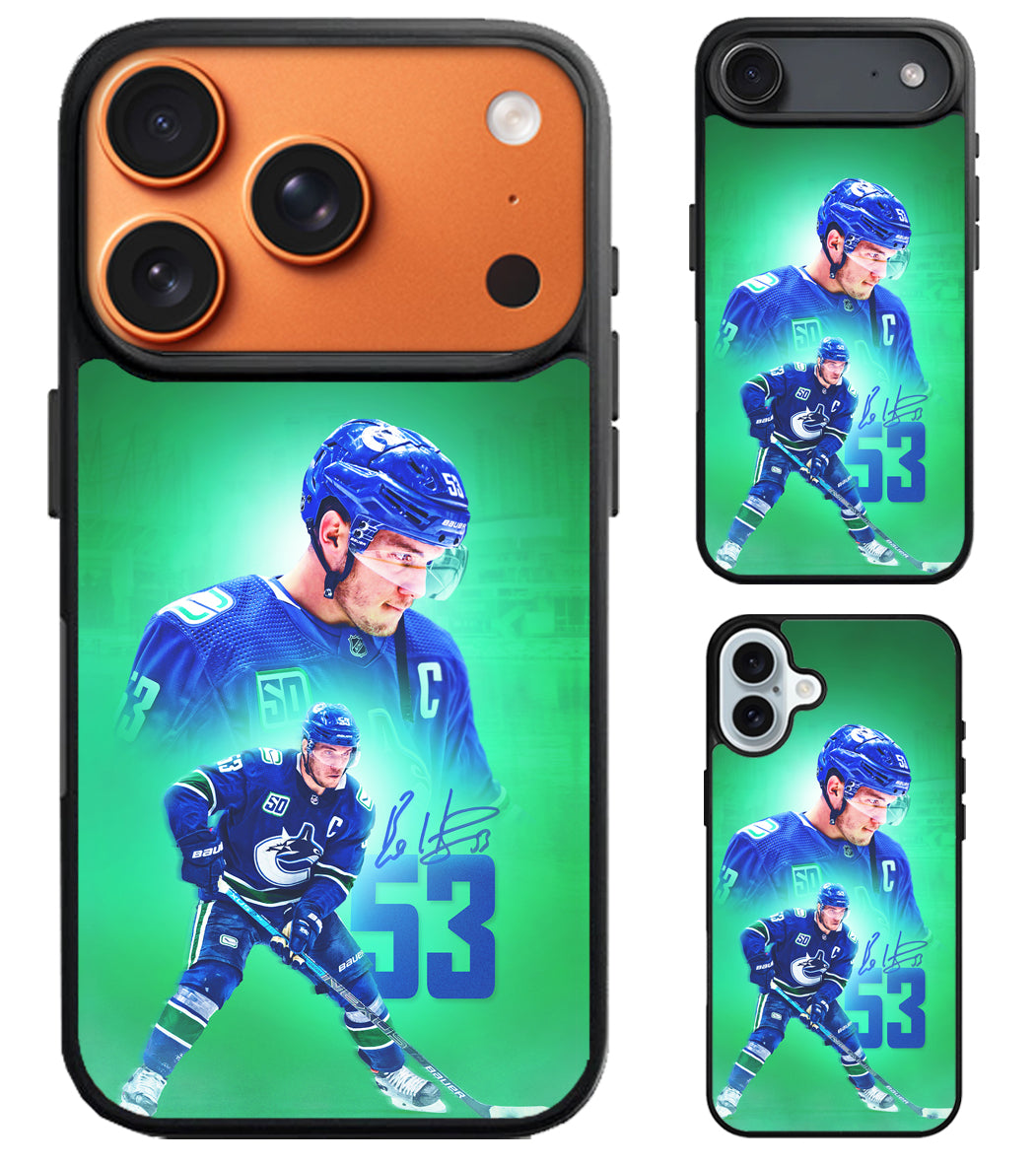 Bo Horvat Vancouver Canucks iPhone Air | iPhone 17 | 17 Pro | 17 Pro Max Case