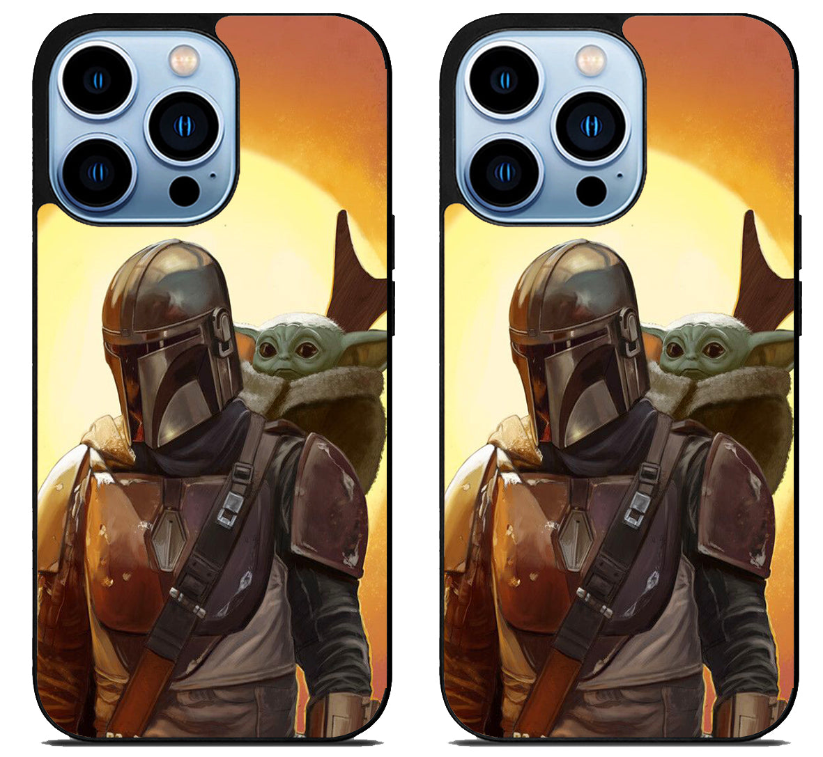 Boba Fett And The Cild Baby Yoda Mandalorian iPhone 15 Pro | iPhone 15 Pro Max Case