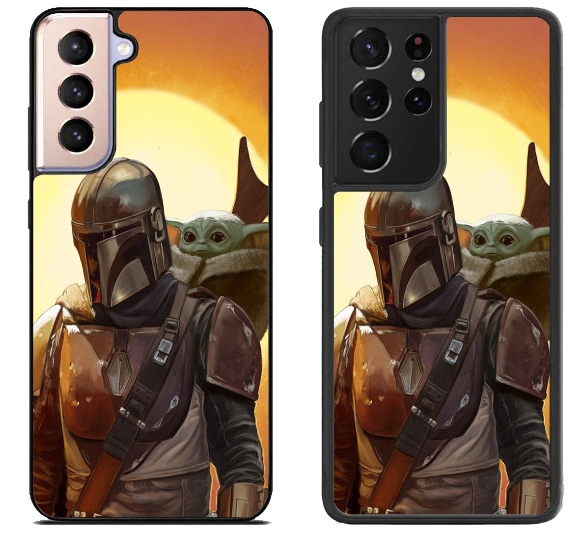 Boba Fett And The Cild Baby Yoda Mandalorian Samsung Galaxy S21 | S21 FE | S21+ | S21 Ultra Case