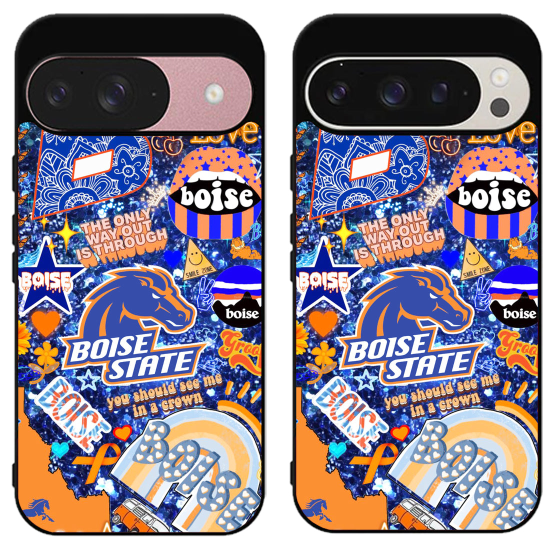 Boise State Broncos Aesthetic Google Pixel 9 | 9 Pro | 9 Pro XL Case