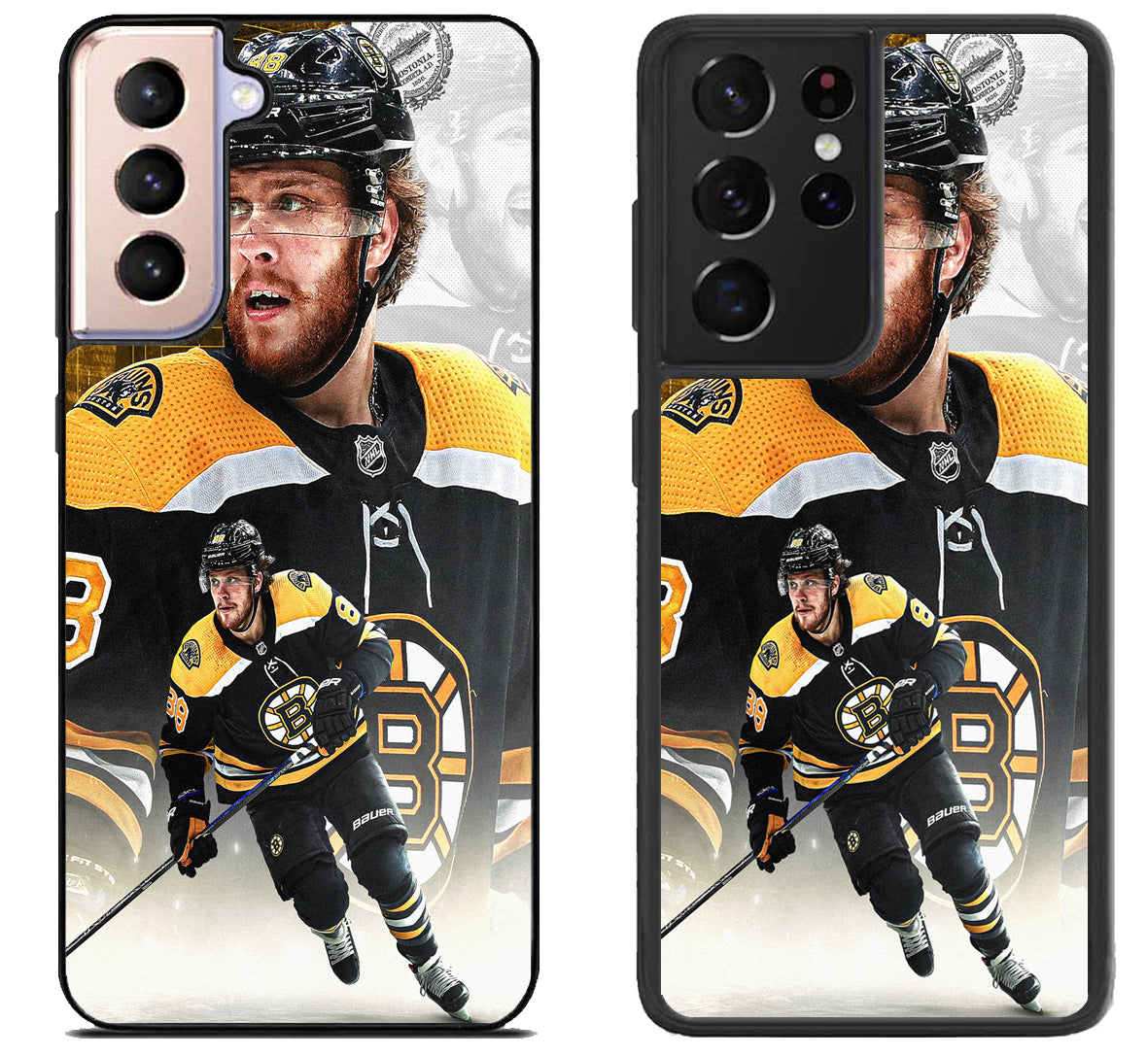 Boston Bruins Background David Pastrnak Samsung Galaxy S21 | S21 FE | S21+ | S21 Ultra Case