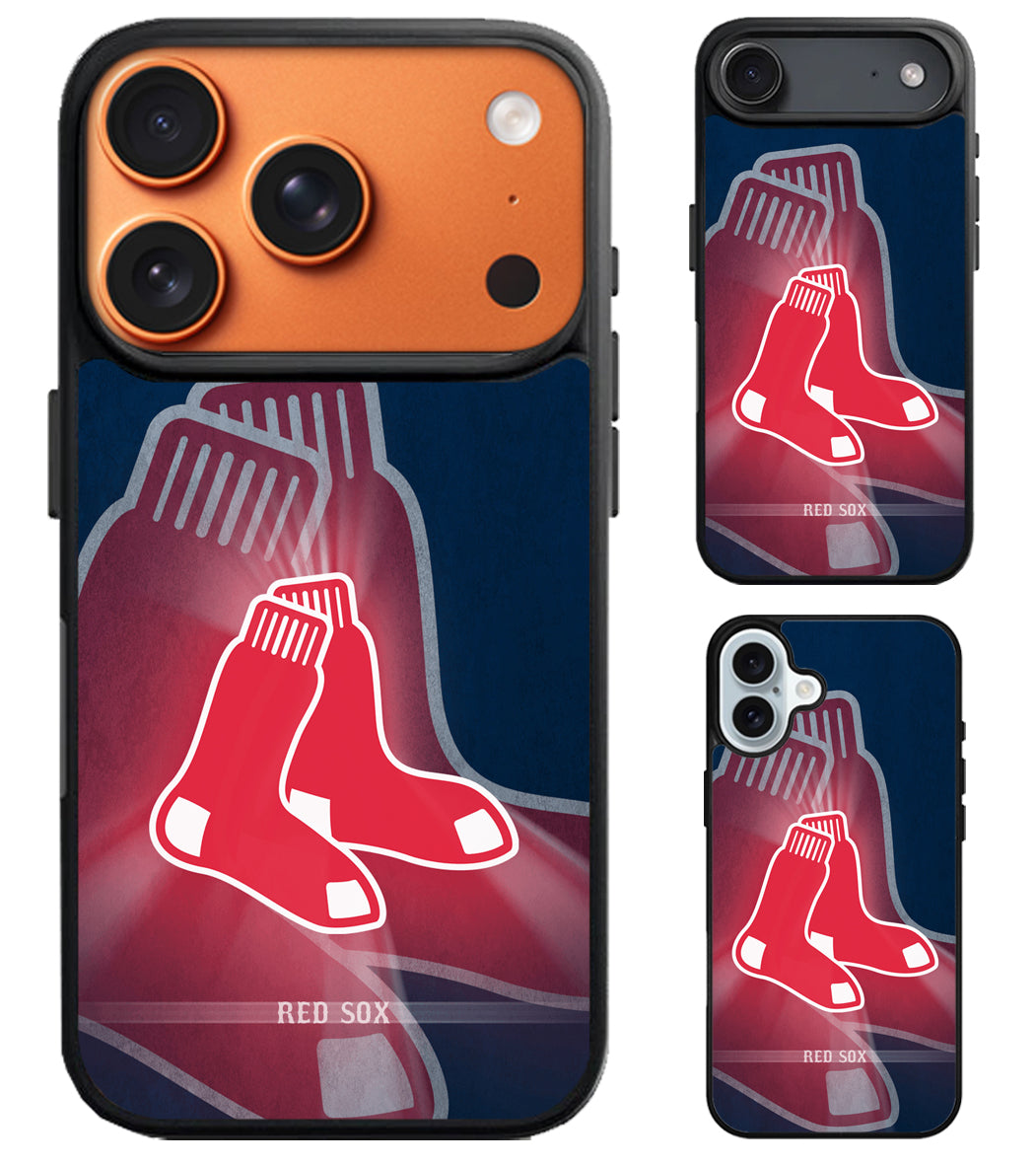 Boston Red Sox Logo Background iPhone Air | iPhone 17 | 17 Pro | 17 Pro Max Case