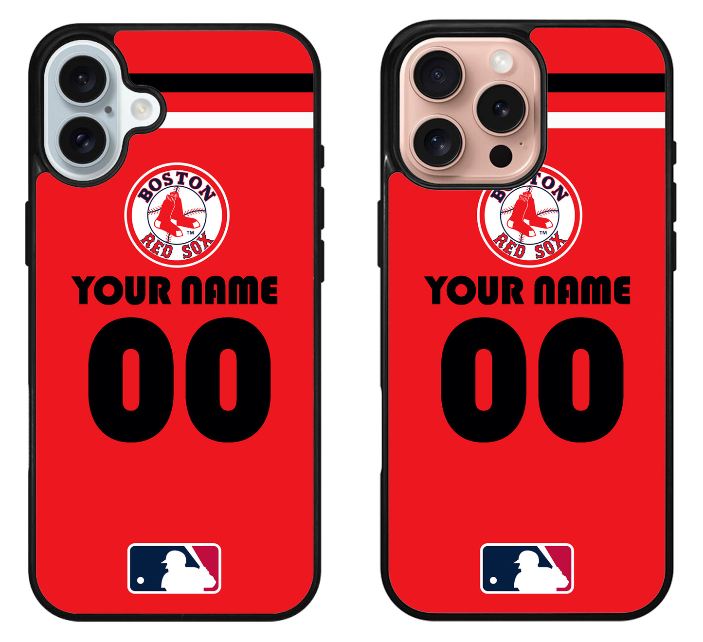 Custom Personalized Boston Red Sox MLB iPhone 16 | 16 Plus | 16 Pro | 16 Pro Max Case
