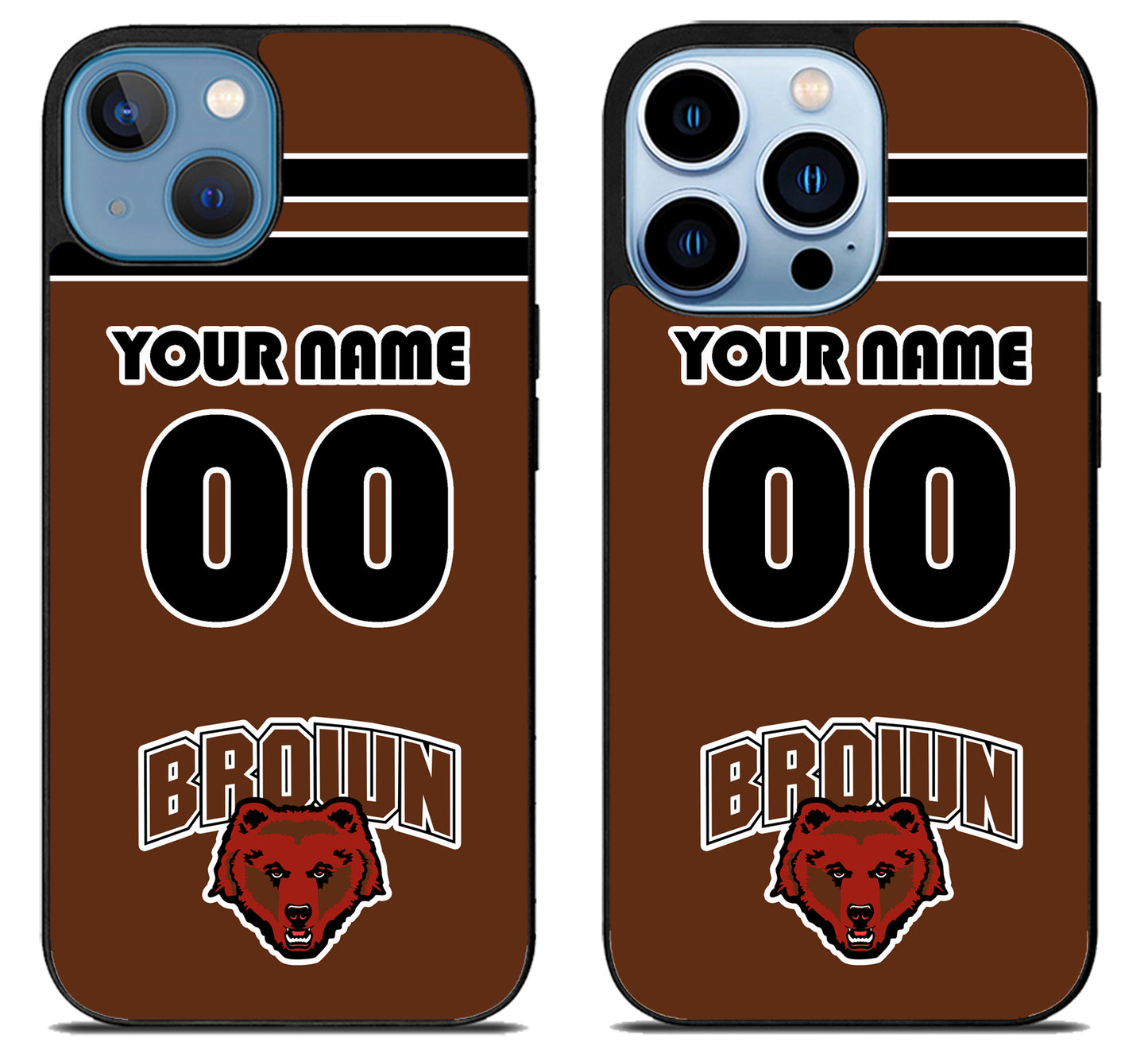 Custom Personalized Brown Bears iPhone 13 | 13 Mini | 13 Pro | 13 Pro Max Case