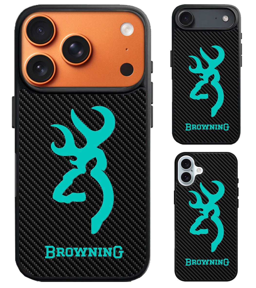Browning Deer Mint Carbon iPhone Air | iPhone 17 | 17 Pro | 17 Pro Max Case