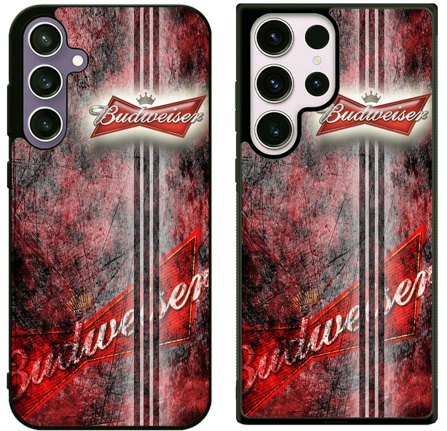Budweiser Red Wallpaper Samsung Galaxy S25 | S25+ | S25 Ultra Case