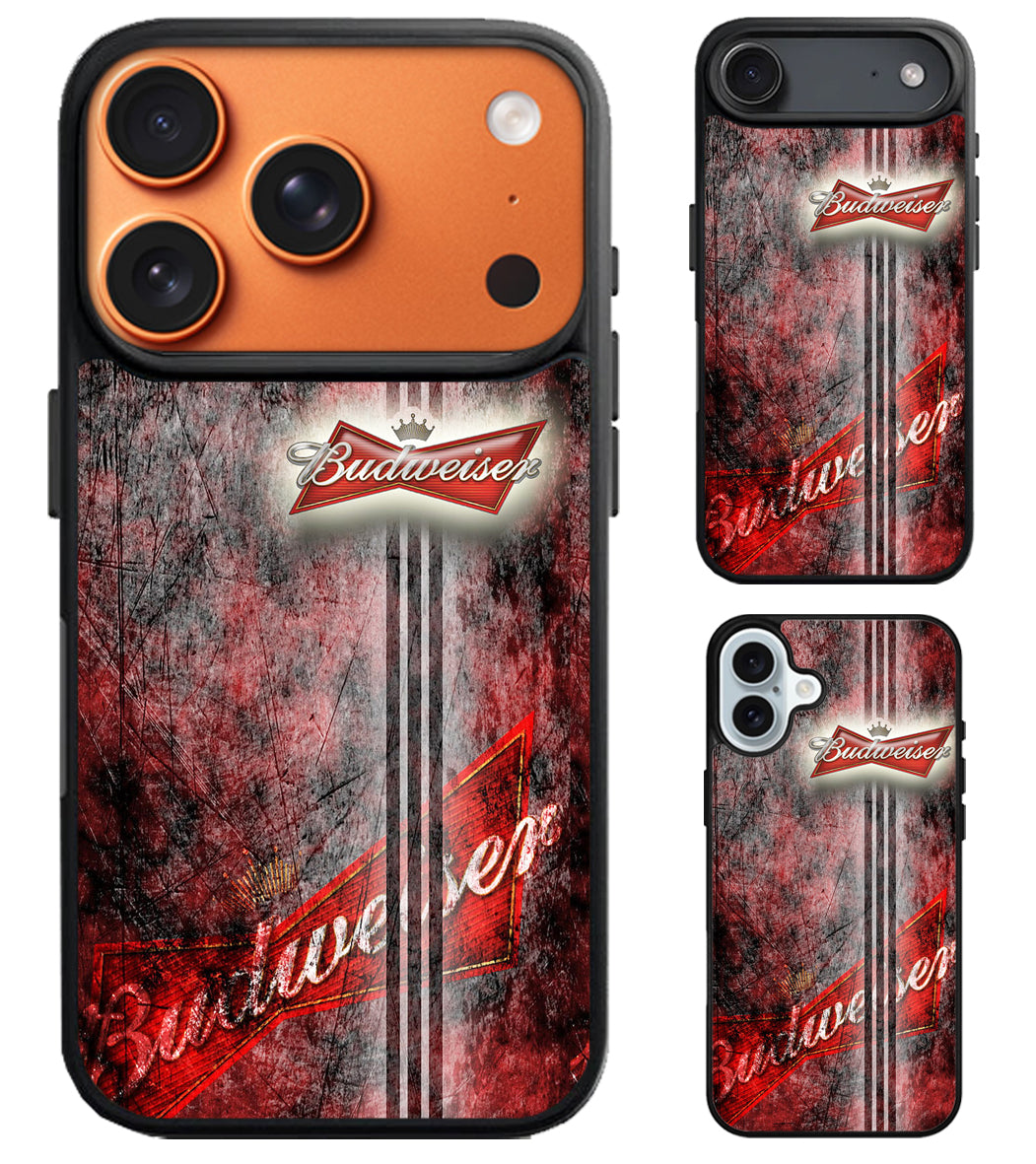 Budweiser Red Wallpaper iPhone Air | iPhone 17 | 17 Pro | 17 Pro Max Case