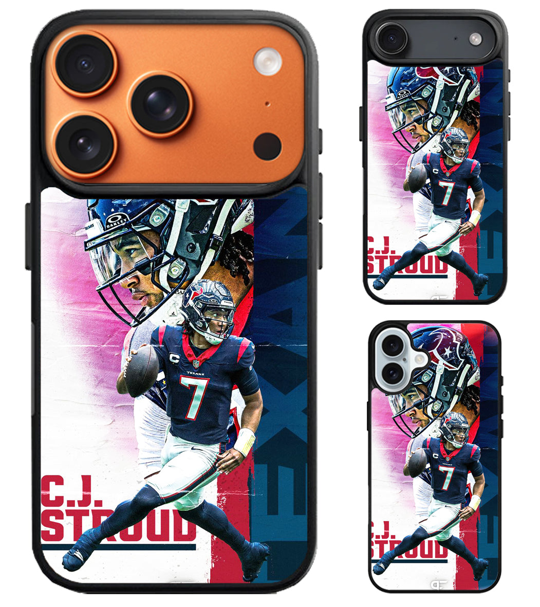 CJ Stroud Houston Texans iPhone Air | iPhone 17 | 17 Pro | 17 Pro Max Case