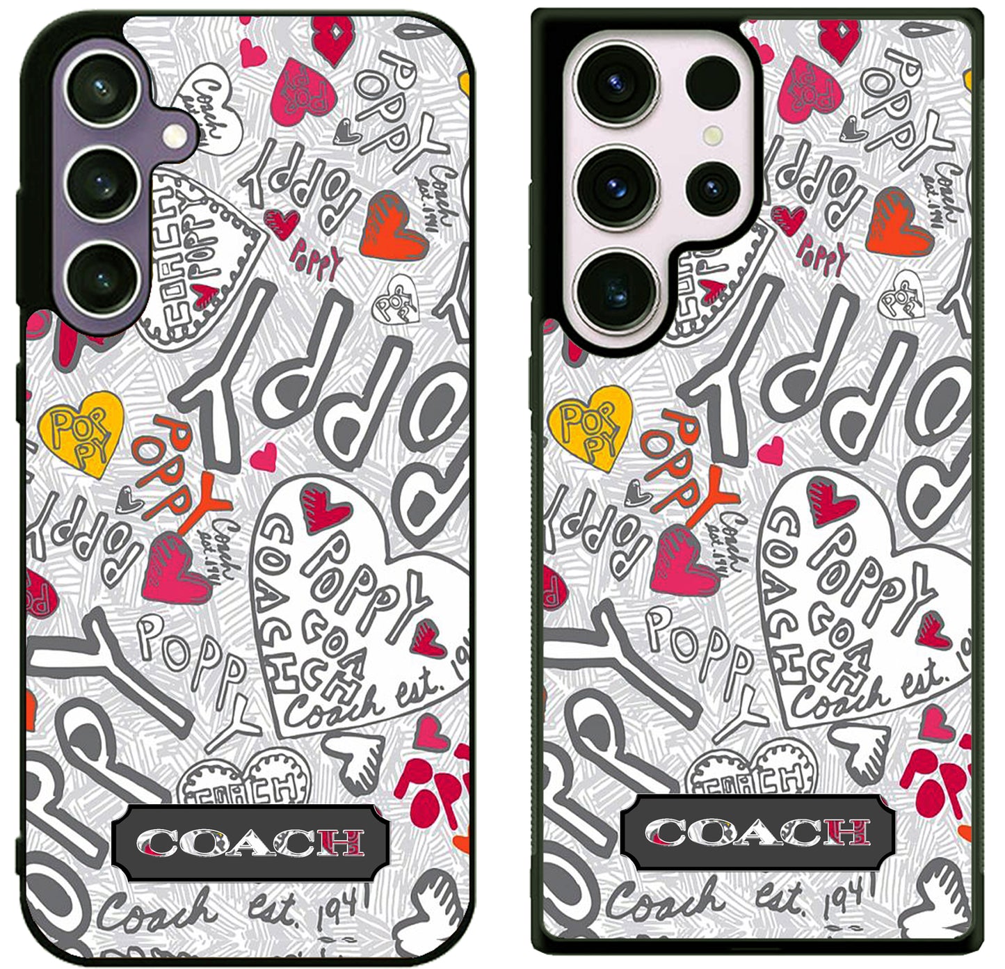 COACH POPPY SILVER Samsung Galaxy S25 | S25 Plus | S25 FE | S25 Ultra Case